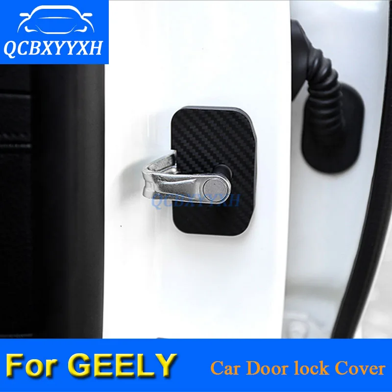 

4Pcs/lot ABS Car Door Lock Protective Covers For Geely EC7 EC7RV EC8 GC9 2015 Door Cover Protection Car-Styling QCBXYYXH