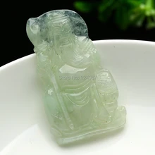 Бирма ручная нефритовая подвеска Мужская натуральная карго нефрит Гуань Гонг кулон подлинный специальный