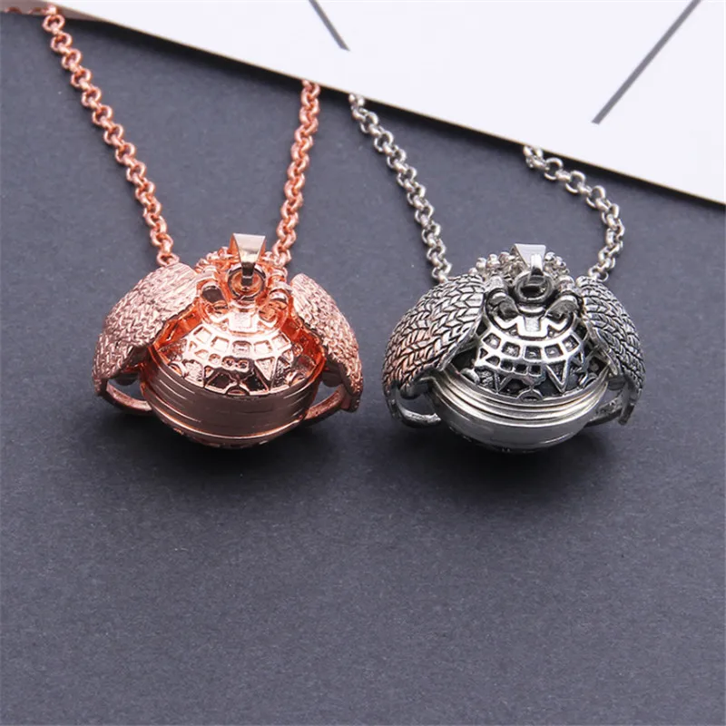 

Magic Photo Pendant Memory Floating Locket Necklace Angel Wings Flash Box Fashion Gifts Album Box Necklaces for Women Jewelry