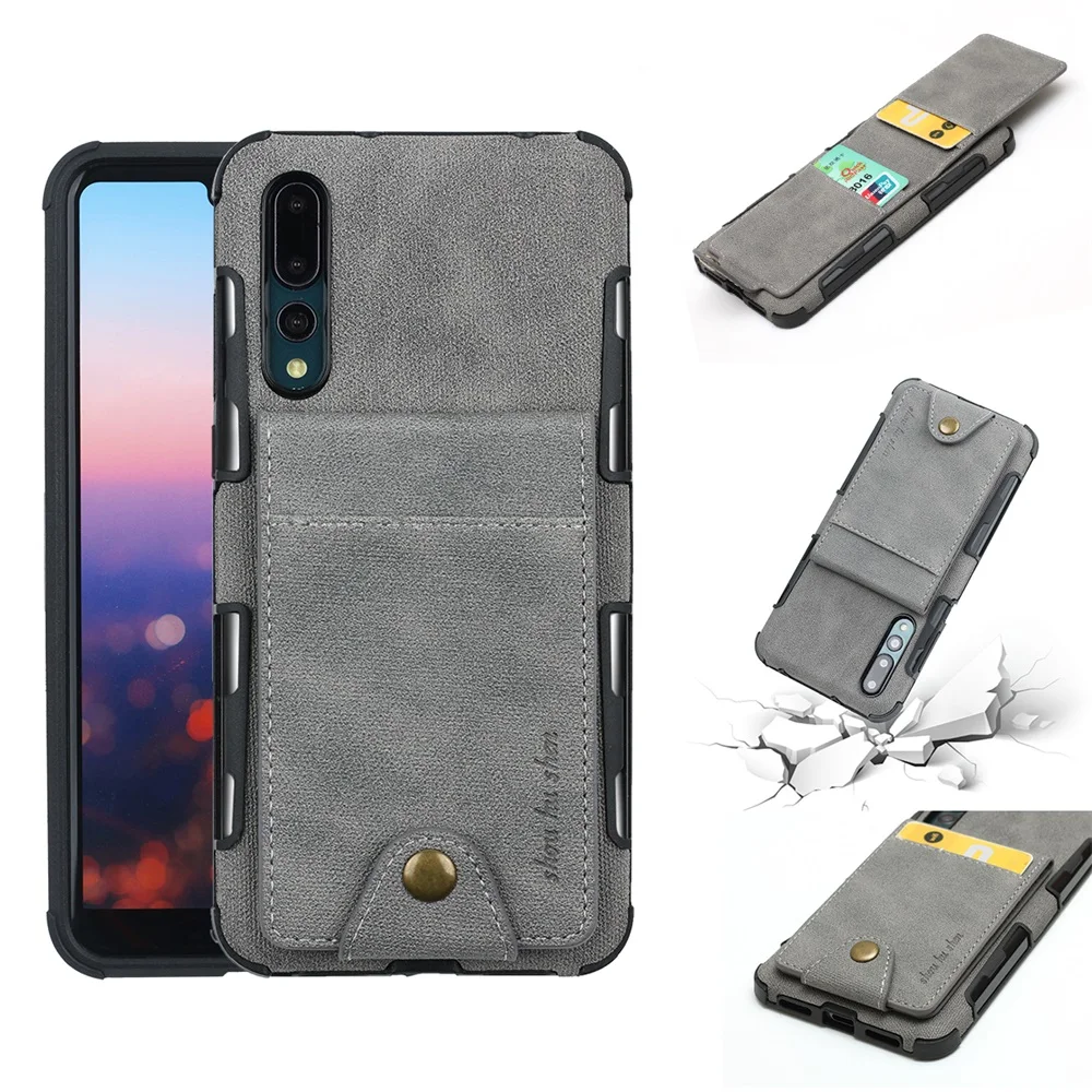 Тканевый чехол из парусины для Huawei P20 P30 lite pro Mate 10 Nova 3 роскошные чехлы бумажники с