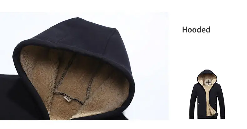Couple Tracksuit Men Casual Cotton Knitted Hooded Warm Sweatshirt Male Winter Thick Lamb Cashmere Fleece Women Jacket+Pant 2PC 5