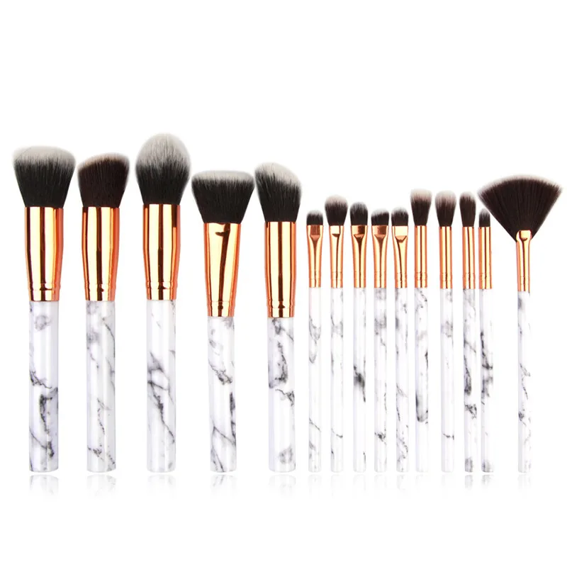 

15 Pcs Makeup Brush Set Professional Face Eye Shadow Eyeliner Foundation Blush Lip Powder Liquid Cream Cosmetics Brush Tool broc