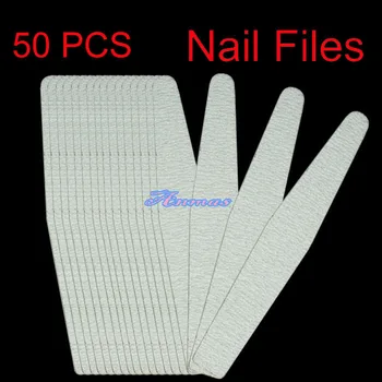 

50 PSC Nail Art Sanding File Buffer Buffing Rhombus Manicure Tool #100#180 Gray