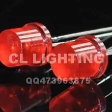 Dip 5 мм с плоским верхом led красный диффузный светодиод 620-625nm 1,8-2.2nm