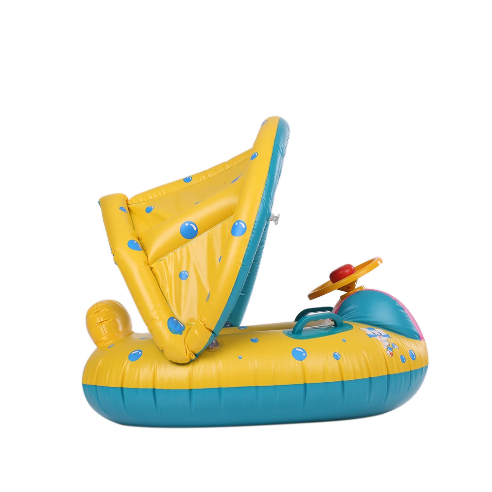 Безопасный надувной круг для купания ребенка кольцо бассейн ПВХ детский поплавок Регулируемый Зонт сиденье бассейн