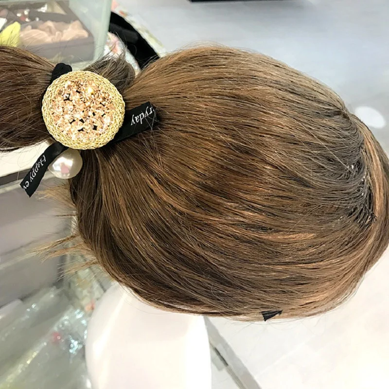 Circle-Crystal-Bow-Hair-Accessories-For-Girls-Pearl-Elastic-Hair-Bands-Princess-Rubber-Band-Hair-Ties