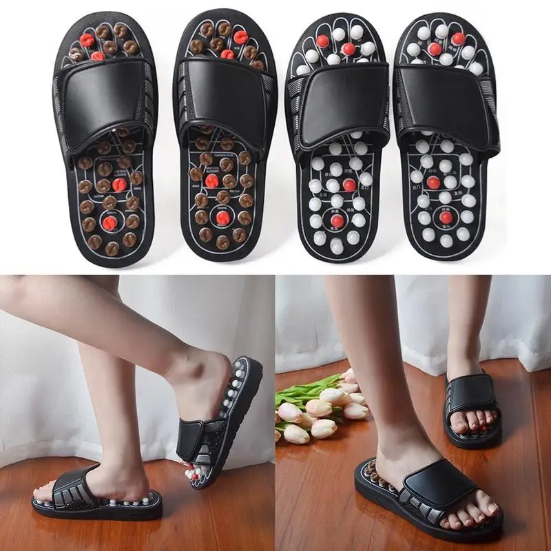 Vente Nouveau pantoufles de Massage des pieds thérapie d acupuncture masseur chaussures pour le pied Acupoint réflexologie soins des pieds Massageador sandale