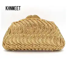 Новейшие модные роскошные клатч С кристалалми и стразами вечерняя сумочка; BS010 Для женщин партия Кошелек Свадьба сумка Soiree Pochette женский клатч sc585