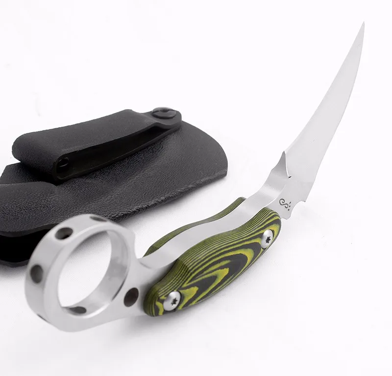 Najtaniej Wysokiej jakości stal D2 Karambit nóż Mikta uchwyt polowe noże myśliwskie survival nóż taktyczny kieszonkowe narzędzia edc