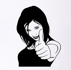 

Beauty Salon Vinyl Wall Decal Sexy Hand Girl Barbershop Hair Salon Mural Art Wall Sticker Hair Shop Room Decoration