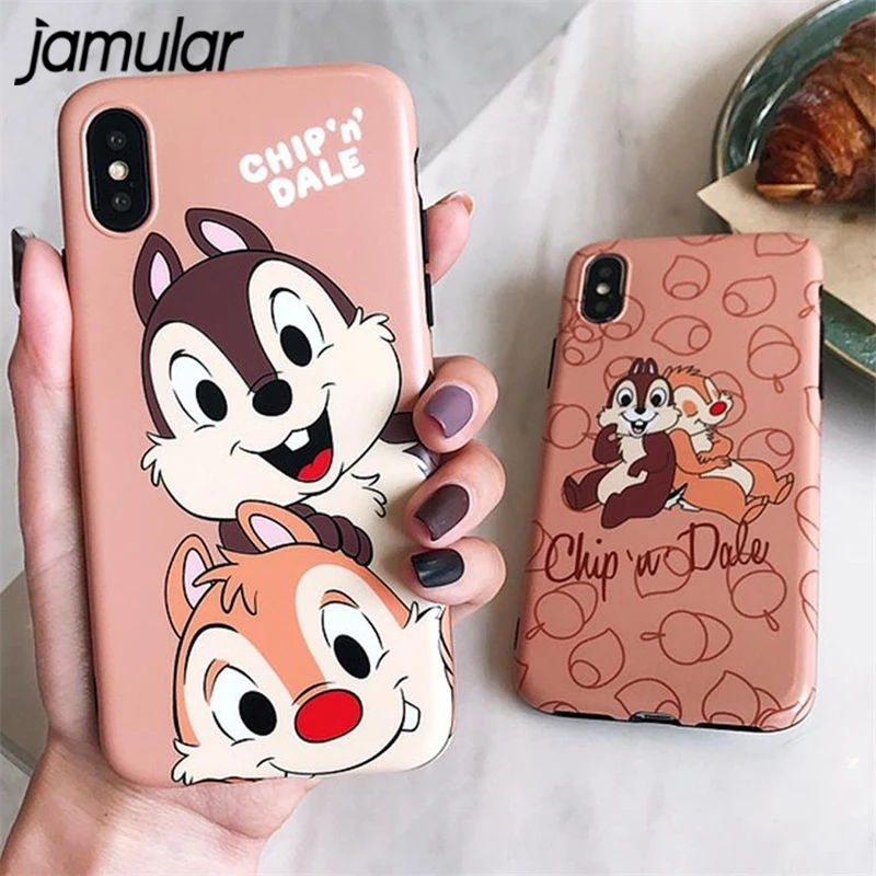 Jamular チップデール漫画の携帯電話ケース Iphone X Xs 最大 Xr 6 6 S
