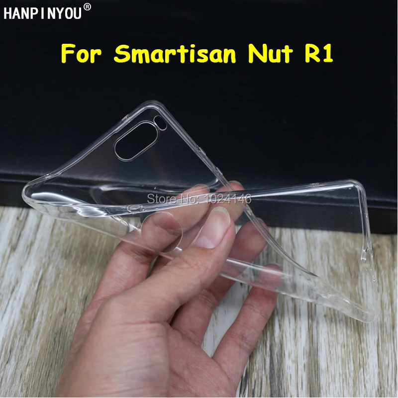 

For Smartisan Nut R1 6.17" Slim Crystal Clear Transparent Soft TPU Back Case Protection Skin Camera Protect Cover