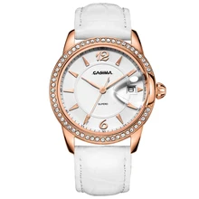 Relogio feminino, роскошные Брендовые женские часы, кожа, кварцевые часы, модное платье, женские наручные часы, водонепроницаемые, 50 м, часы#2631