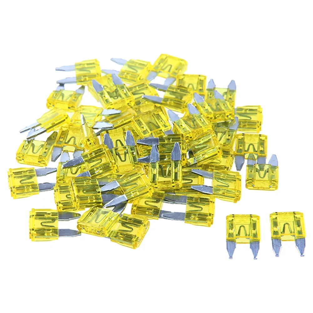 POSSBAY 50pc 10A 5colors Pojistka Automotive Mini Blade Fuse 10 Amp