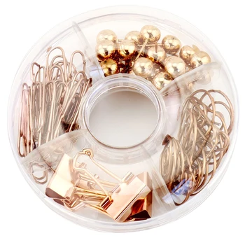 

PPYY NEW -65 PCS Decorative Paper Clips and Set,Multi-Kind Push-Pin Map Tacks Long Tail Clip Paper Clip Pin Clip for School,Ho