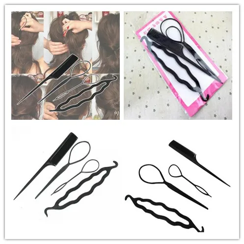 Новое поступление 4 шт./компл. Susan' для волос, фигурная Заколка-палочка для волос, оплетка, инструменты, аксессуары для волос, горячая Распродажа для женщин и девушек