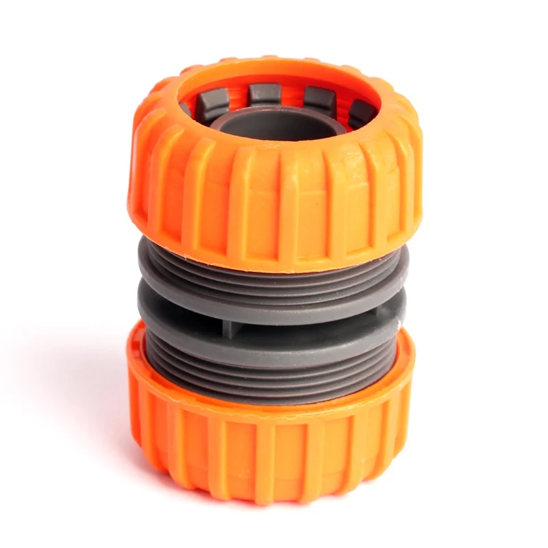 ABS G 1'' Garden Water Hose Repair Connectors Quick Butt Joint Orange
