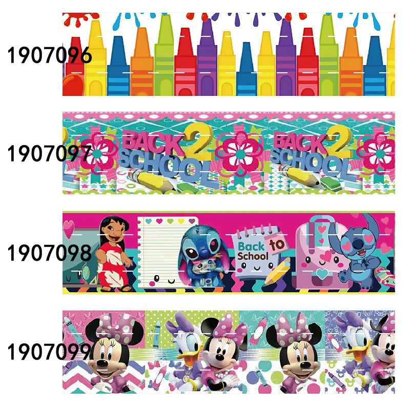 

(50 yards/lot) Free shipping 1.5 inch 38mm cartoon design ribbon and elastic for kids birtyday party decoration