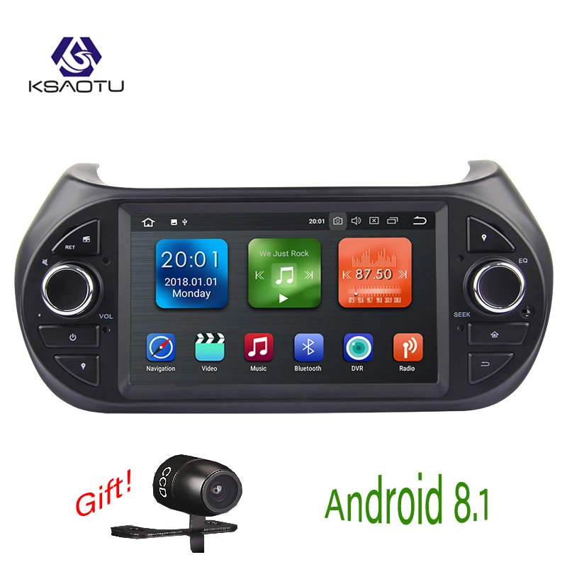 Sale KSAOTU 7" DAB+ 4G Android 8.1 Car DVD Player SD GPS for Fiorino 0
