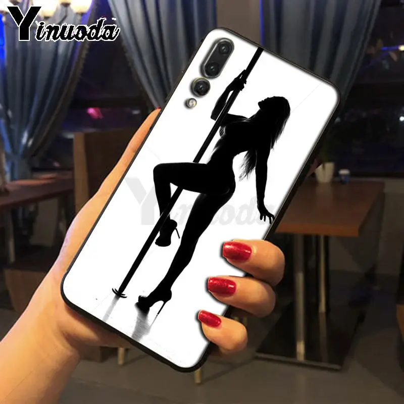 Pole dance dancing girl cartoon