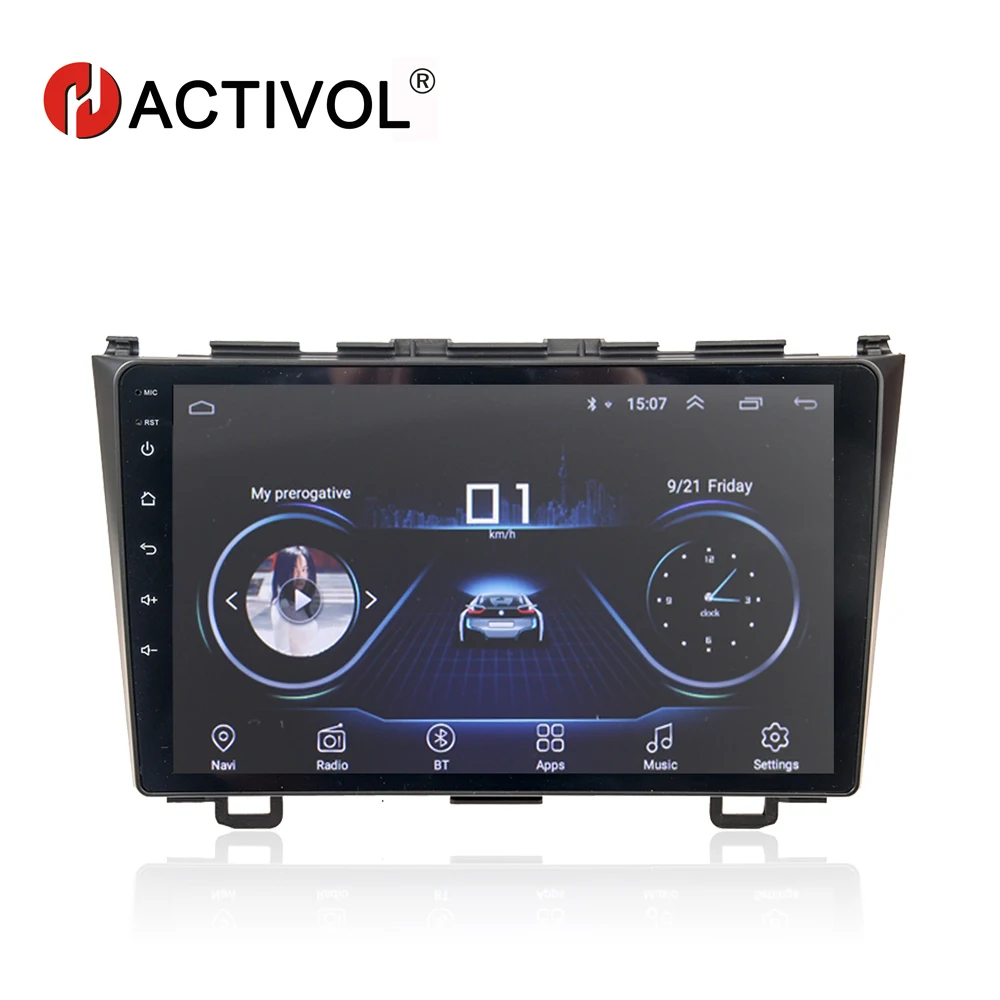 

HACTIVOL 9" 1024*600 Quadcore android 8.1 car radio gps navi for HONDA CR-V 2006-2011 car DVD player with 1G RAM 16G ROM