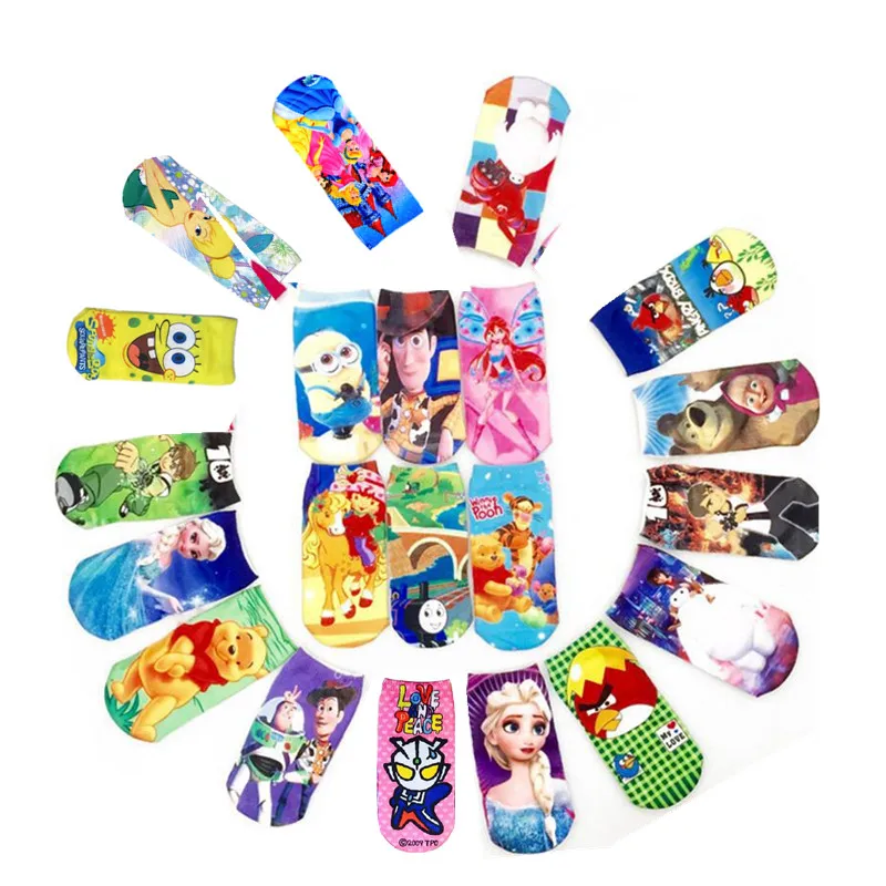 

Funny Cartoon Socks for My Baby Boys Girls Kid Little Pony Spongebob Elsa Clothes Baby Girls Cotton Socks 2-15Y