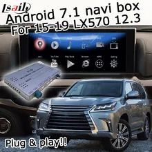 Android/carplay интерфейсная коробка для Lexus LX570 LX- 12,3 видео интерфейс с управлением мыши youtube android auto LX450d