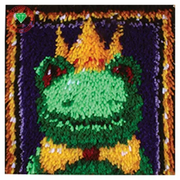 

Frog Needlework Latch hook rug kits Cross-stitch carpet cushion Patchwork diy pillowcase embroidery thread Knitting Home Decor
