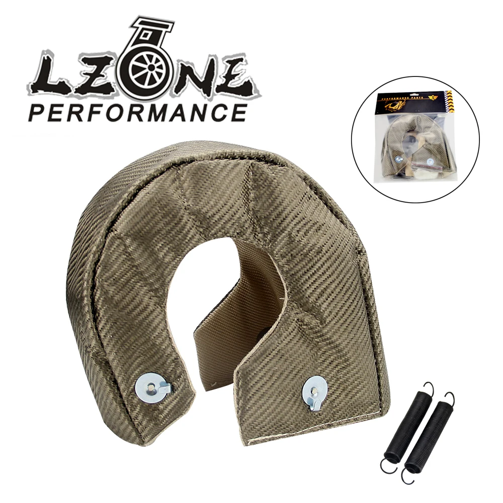 Completa do Protetor Térmico do Turbocompressor Cobertura Turbo Titanium Ajuste: T4gt40gt42 Gt55t6t66 Carregador Jr1304-2t – gr Lzone-100% t4