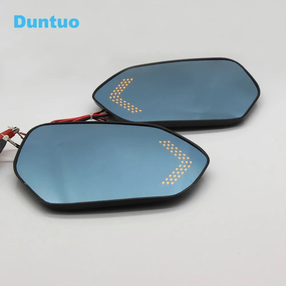 Blue Mirror Glare Proof Mirror Turn Signal Lamp Heated Rearview Mirror