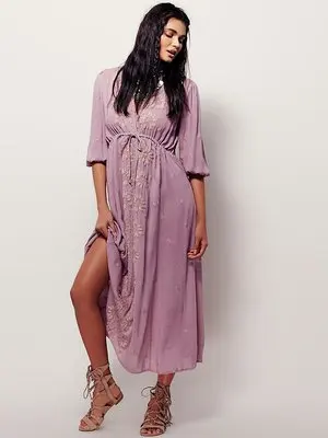 purple beach dress