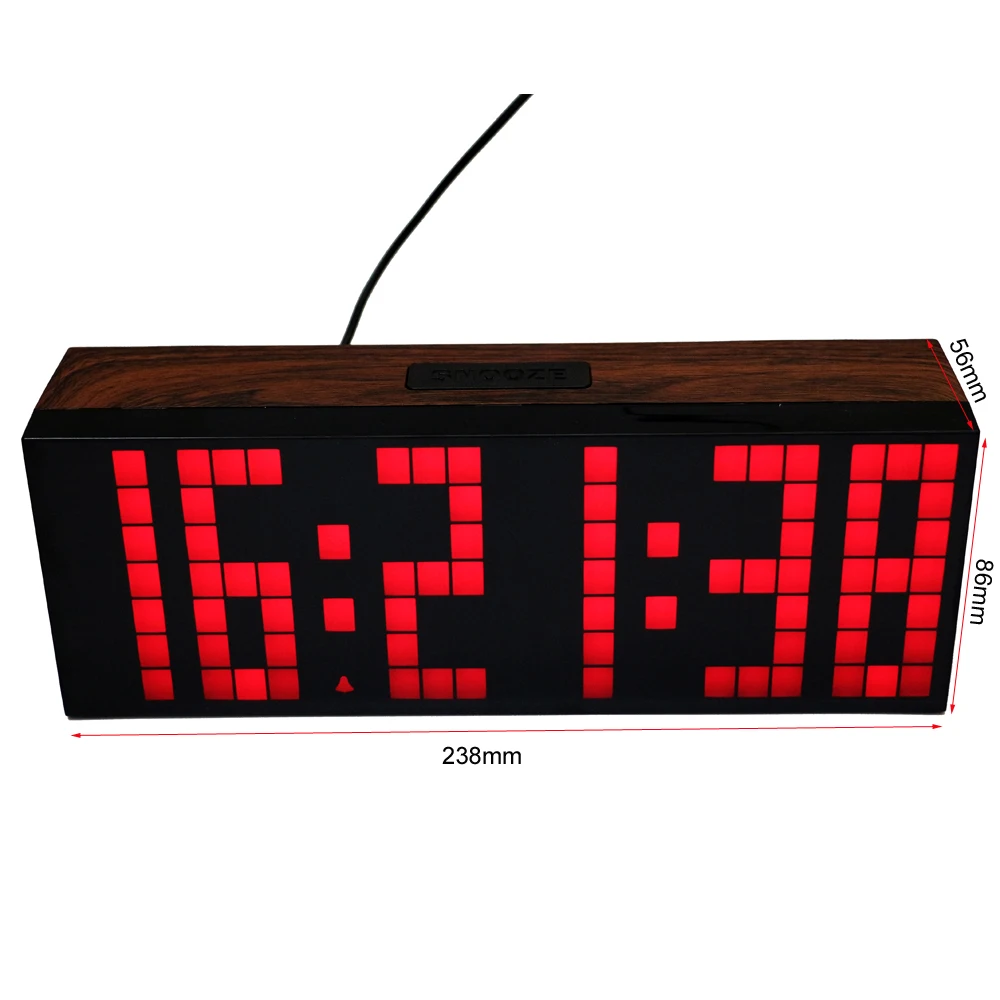 

Big Font LED Digital Alarm Temperature Calendar Wall Clocks Countdown Timer Sport Timer Large Led Display Alarm Clock