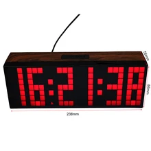 Big Font LED Digital Alarm Temperature Calendar Wall Clocks Countdown Timer Sport Timer Large Led Display Alarm Clock