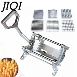JIQI легированная сталь Картофельная полоса фри резак машинка для нарезки чипсов ручной слайсер для картофеля ручной толчок овощей фруктов