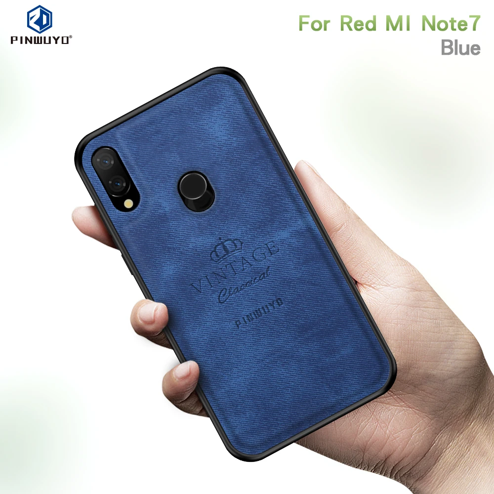 PINWUYO Case For Global Version Xiaomi Redmi Note 7 Note7 6.3 inch Matte Leather Cover Pro Phone Shell Casing Funda | Мобильные