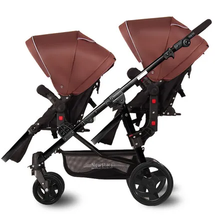 NEWSTARS, детская коляска для близнецов, складной светильник, съемная двойная коляска, два сиденья для новорожденных, детская коляска Babyhit, инвалидная коляска для детей от 0 до 4 лет - Цвет: 9