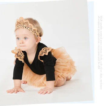 

Newborn Infant Toddler Clothes Sets Drance Party New Year Tutu Skirts Happy Birthday Princess 3Pcs Kids Baby Girl Cute Costume