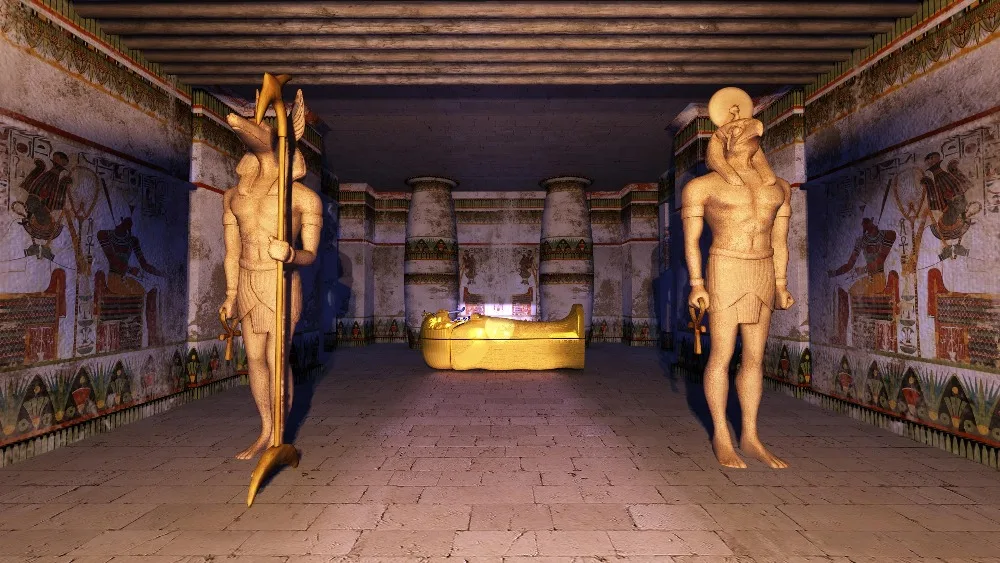 7x5FT Antique Egyptian Pyramid Pharaoh Tomb Warriors Custom Photo Studio Backdrop Background Banner Vinyl 220cm x 150cm | Электроника