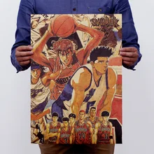 Японское аниме SLAM DUNK ностальгическая оберточная бумага в винтажном стиле плакат фильм Искусство поставки украшения для кафе бара ретро-плакаты