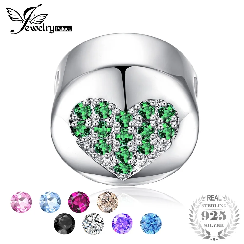 

JewelryPalace Birthstone 925 Sterling Silver Beads Charms Silver 925 Original For Bracelet Silver 925 original Jewelry Making