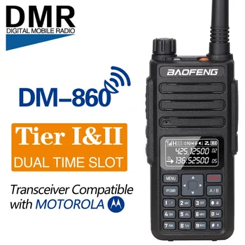 

2020 Baofeng DM-860 Digital walkie talkie Dual Time Slot tier 1&2 tier ii DMR Digital/Analog DM-1801 dm1801 Ham protable radio