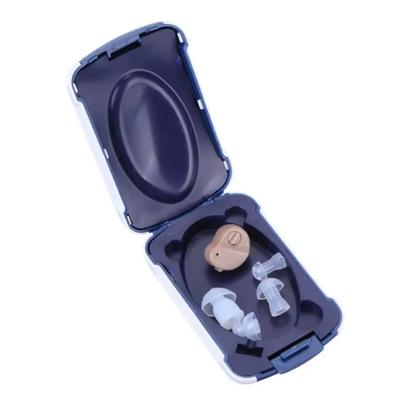 Малый слуховые аппараты для пожилых людей Звук усилитель голоса невидимый мини-удобный за ухом Регулируемый тон цифровые аппараты