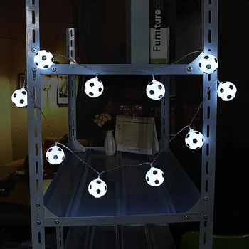 

CLAITE 10 LED Football String Light Battery Operated Bedroom Festival Party Events Fairy Decorative String Light