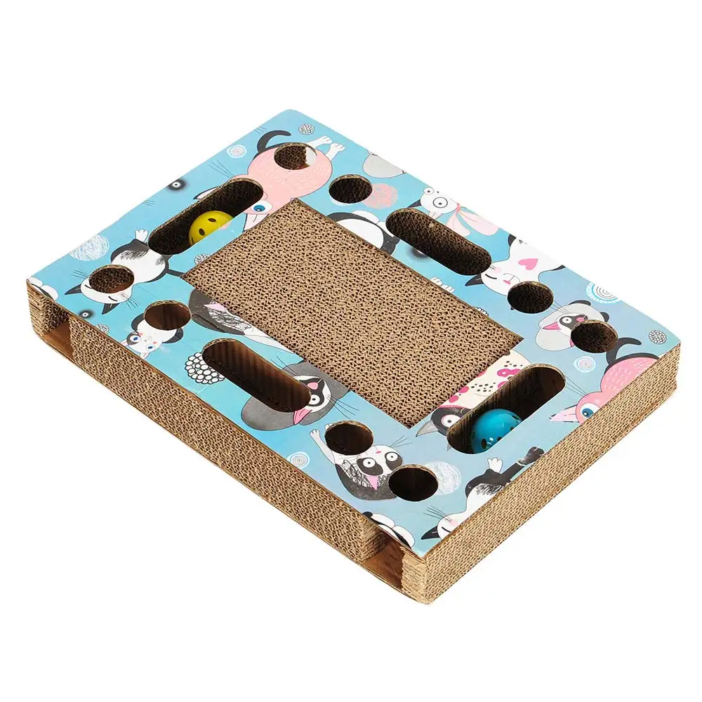 Rectangle Hoopet игрушка для Когтеточка для котят коврик гофрированная точилка для когтей коврик забота о когтях Звуковой шар Круглые игрушки игровые принадлежности - Цвет: Rectangle