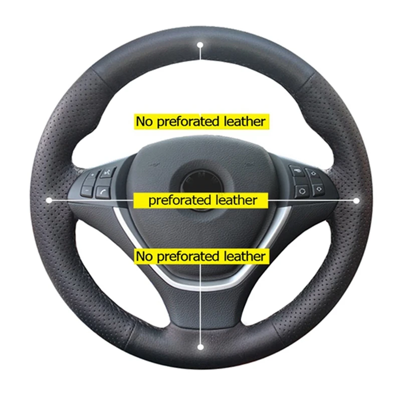 Кожаный чехол руля для BMW E39 5 серии E46 1999-2005 E36 E53 3 серии X5 Z3