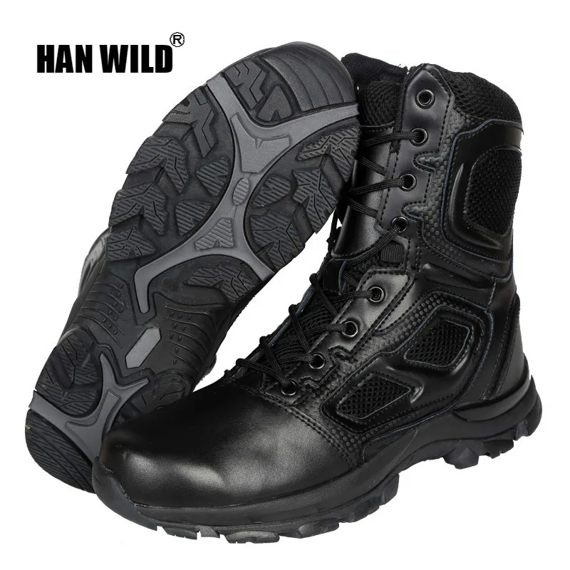 Brandit Mens BW Mountain shoes 9038 Boots Leather Hiking Tactical Outdoor Shoes
