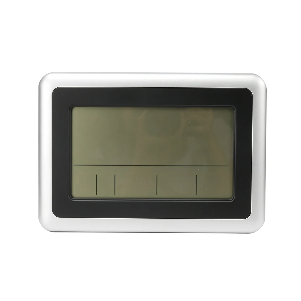 

LCD Digital Large Wall Clock Thermometer Desk Calendar Time Alarm Electronic Indoor Home Temperature Meter