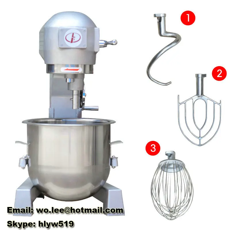 commercial b20 mixer 220V Stainless Steel 20L dough mixer 3 gear 1100W