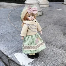 Рост 41 см, платье для маленьких девочек, русская Традиционная Кукла для девочек, королева из мультфильма «Холодное сердце», фарфоровые куклы, имитация керамики