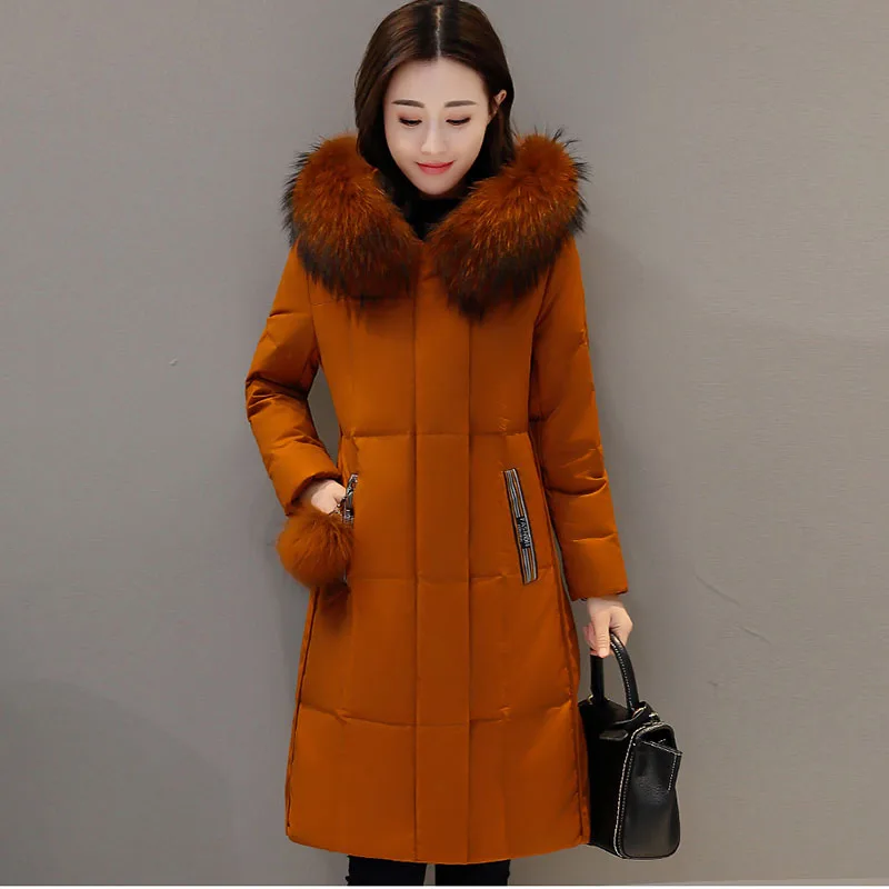 high quality women Thick Slim Winter White duck down coats Women Down jacket Fashion temperament Hooded Female Down jacket